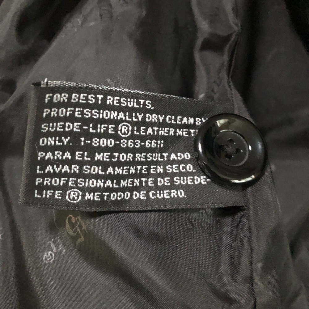 East 5th Women’s Black Leather Jacket size XL - Picture 7 of 8